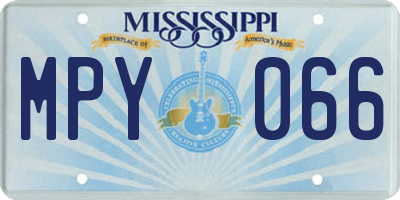 MS license plate MPY066