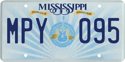 MS license plate MPY095