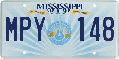 MS license plate MPY148