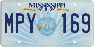 MS license plate MPY169