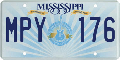MS license plate MPY176