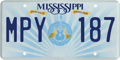 MS license plate MPY187