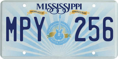 MS license plate MPY256