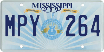 MS license plate MPY264
