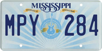 MS license plate MPY284