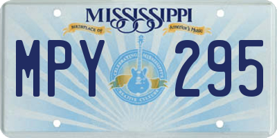 MS license plate MPY295
