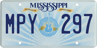 MS license plate MPY297