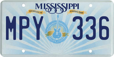 MS license plate MPY336