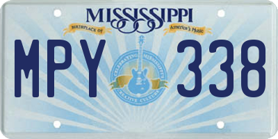 MS license plate MPY338