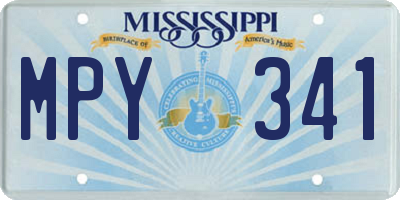 MS license plate MPY341