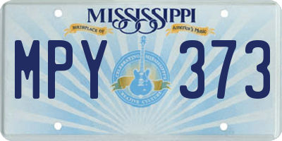 MS license plate MPY373