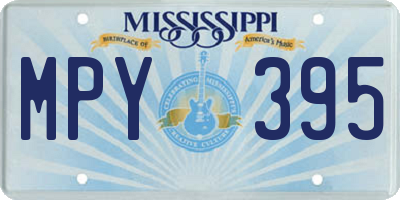 MS license plate MPY395