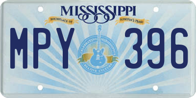 MS license plate MPY396