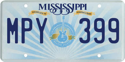 MS license plate MPY399