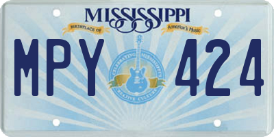 MS license plate MPY424