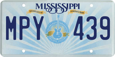 MS license plate MPY439