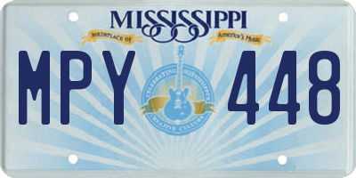 MS license plate MPY448