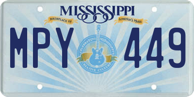 MS license plate MPY449