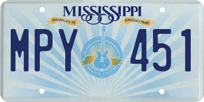 MS license plate MPY451
