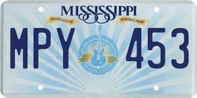 MS license plate MPY453