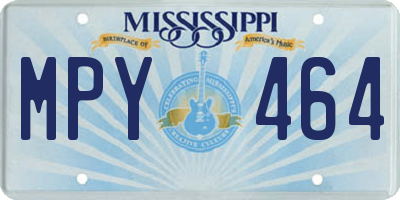 MS license plate MPY464