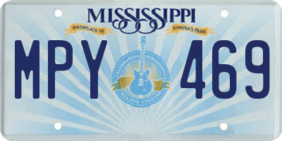 MS license plate MPY469