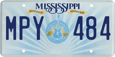 MS license plate MPY484