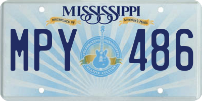 MS license plate MPY486