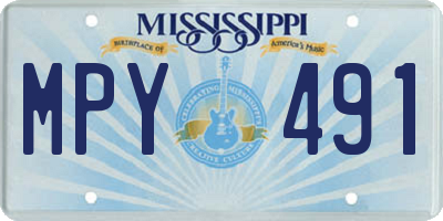 MS license plate MPY491