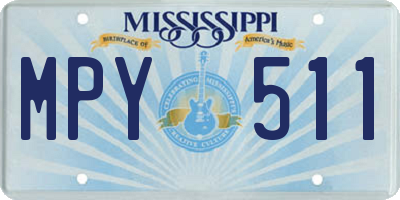 MS license plate MPY511