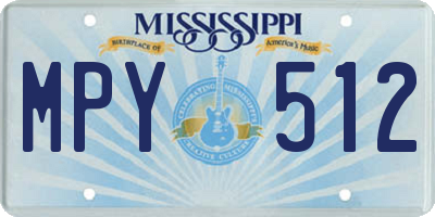 MS license plate MPY512