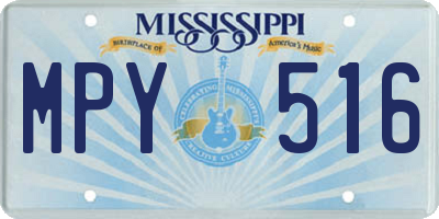 MS license plate MPY516