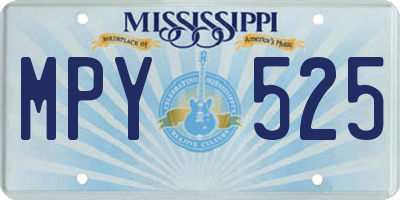 MS license plate MPY525