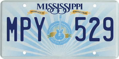 MS license plate MPY529