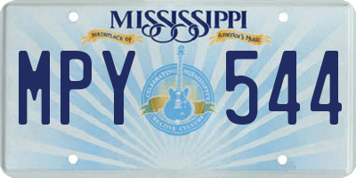 MS license plate MPY544
