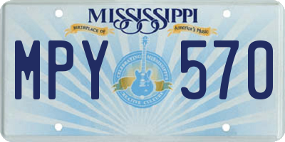 MS license plate MPY570