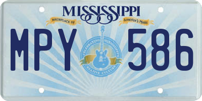 MS license plate MPY586