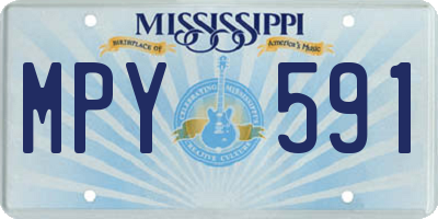 MS license plate MPY591