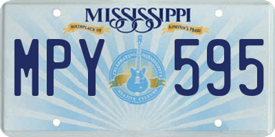 MS license plate MPY595