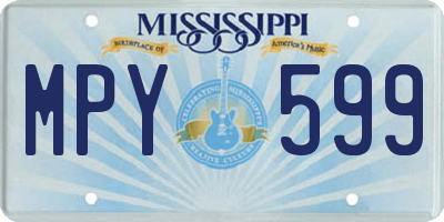 MS license plate MPY599