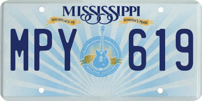 MS license plate MPY619