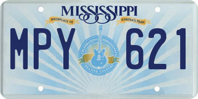 MS license plate MPY621