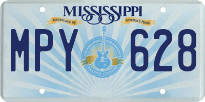MS license plate MPY628