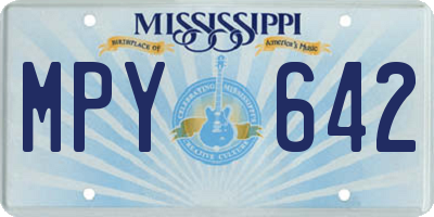 MS license plate MPY642