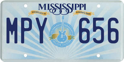 MS license plate MPY656