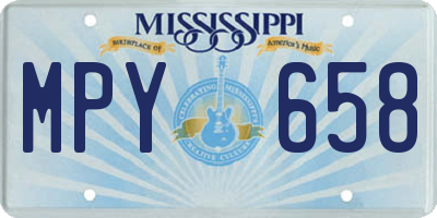MS license plate MPY658