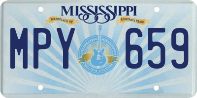 MS license plate MPY659