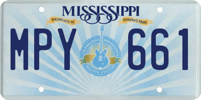 MS license plate MPY661