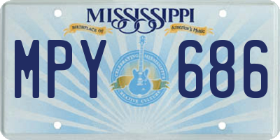 MS license plate MPY686
