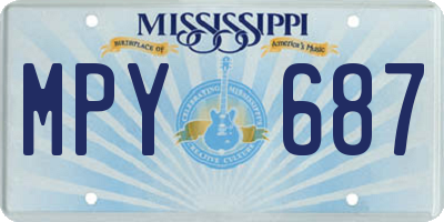 MS license plate MPY687